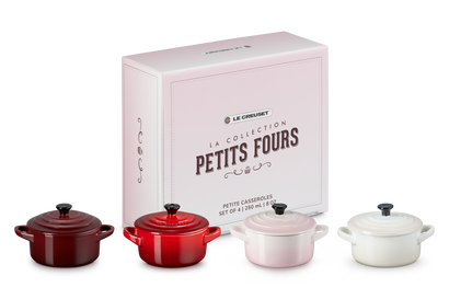 Mini Stoofpannen Set van 4 Petits Fours in Aardewerk