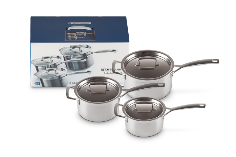 Batterie de cuisine inox : casserole tradition sans couvercle - 32